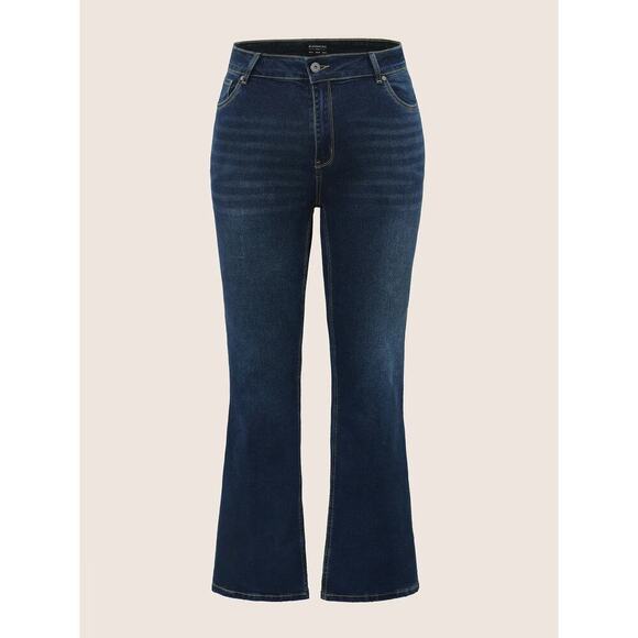 Size 24 BloomChic Bootcut Very Stretchy Mid Rise Medium Wash Sculpt Waist Jeans - Picture 2 of 6